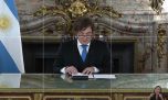 Las críticas a Oría por el encuadre de Milei en la cadena por Malvinas