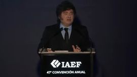 Milei cerró la 47ª Convención Anual del IAEF: prometió "redoblar la ortodoxia" y no inclinarse por "un capricho electoral"
