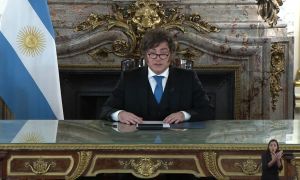 Javier Milei en la Cadena Nacional