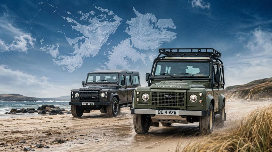 Parque automotor en las Islas Malvinas