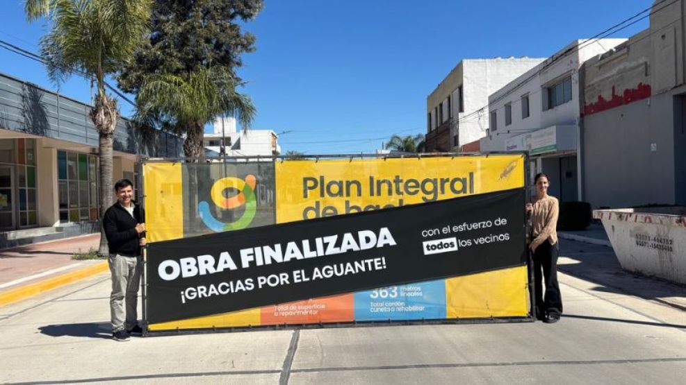 La Municipalidad de Oncativo finalizó la rehabilitación integral de calle Castelli