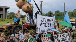 Protesta de yerbateros en Misiones