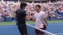 'Fran' Cerúndolo jugó un partidazo y venció en 5 sets al potente Taylor Fritz