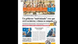 La tapa del Diario PERFIL del sábado 5 de septiembre de 2026