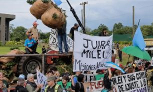 Protesta de yerbateros en Misiones