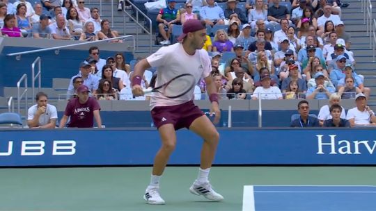 'Fran' Cerúndolo, en su batalla contra Fritz en el Abierto de los Estados Unidos.