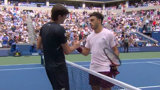 'Fran' Cerúndolo jugó un partidazo y venció en 5 sets al potente Taylor Fritz