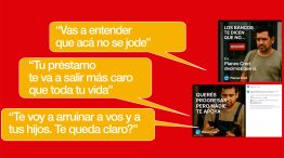 Cómo amenazan los narcoapretadores. Fragmento de un textual de diálogo entre el usurero y una personas que no podía pagarle.