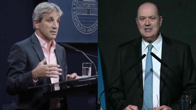 Peleados. Los ministros de Economía y Desregulación, Luis Caputo y Federico Sturzenegger, hacen cada uno su propio partido.