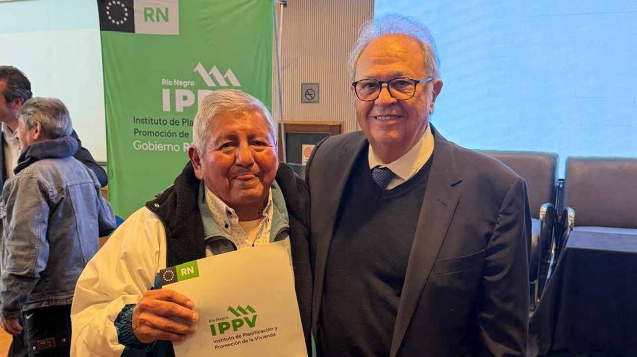 Alberto Pierri en Río Negro y el 32 aniversario de la ley de acceso a la vivienda
