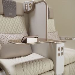 El nuevo asiento Premium Economy de Emirates.