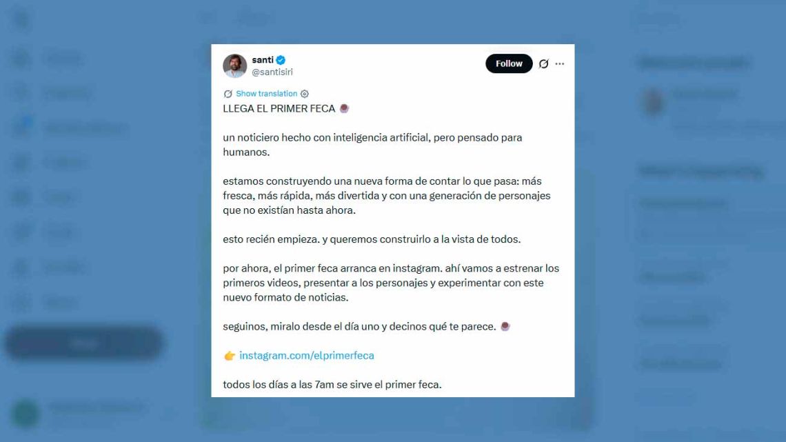 Polemica por un noticiero hecho con IA: los usuarios criticaron los subtítulos y la calidad