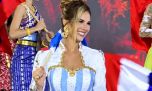 La participante argentina de Miss Mundo dio la nota con un vestido con la imagen de Messi