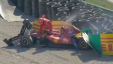 Accidente de Charles Leclerc