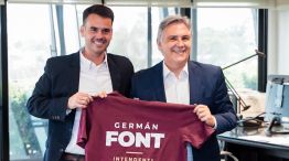 Germán Font con Martín Llaryora