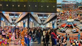 Del Italpark al Guernica de Picasso: lluvia de memes por la extraña foto de Milei y el shopping lleno