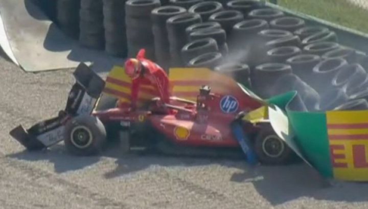 Accidente de Charles Leclerc