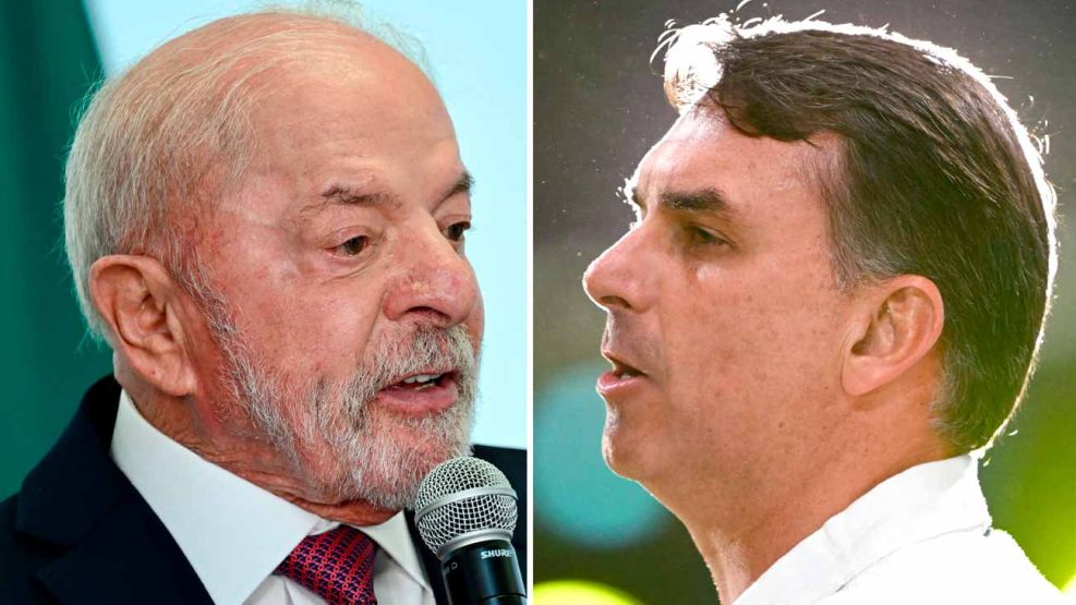 Lula Da Silva y Flavio Bolsonaro