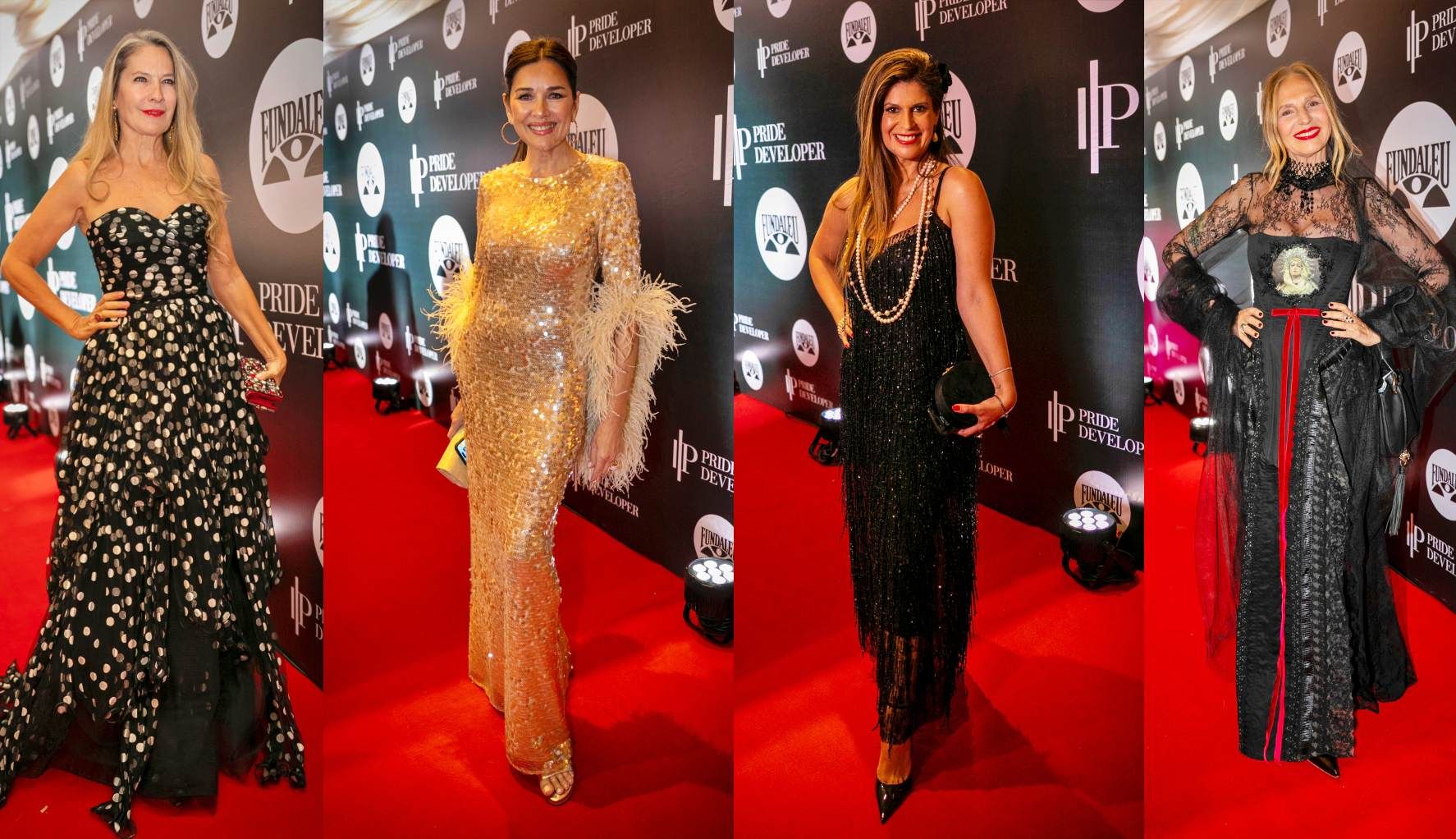 Gala Fundaleu 2026: Ana Rusconi, Andrea Frigerio, Elba Marcovecchio, y Ginette Reynal.