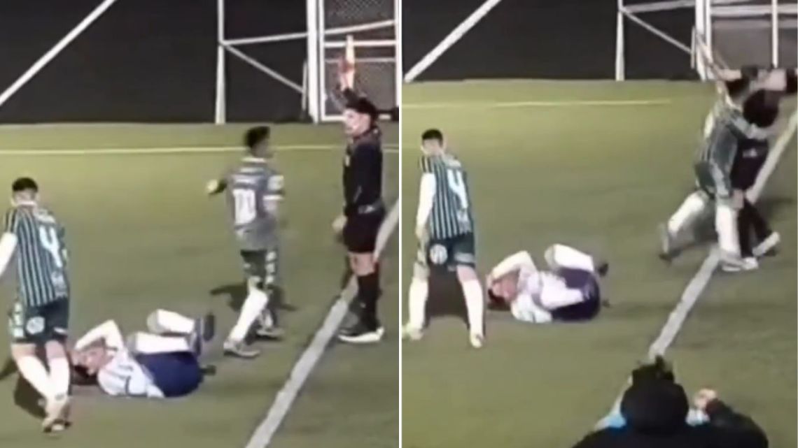 La brutal agresión de un jugador del Senior de San Miguel hacia un juez de línea