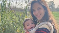 Vera Spinetta y su hijo Azul