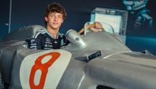 Kimi Antonelli en el Mercedes de Juan Manuel Fangio