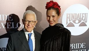 Elina Costantini junto a Eduardo Costantini