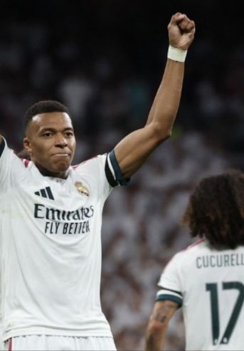 Gol de Kylian Mbappé para Real Madrid en Champions League