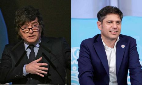 Javier Milei y Axel Kicillof