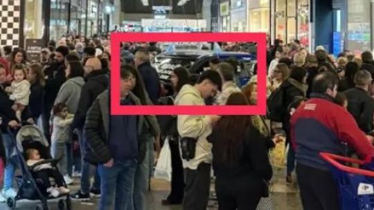 Qué dijo Chequeado sobre la imagen con IA que Milei subió de un shopping lleno