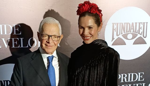 Elina Costantini junto a Eduardo Costantini