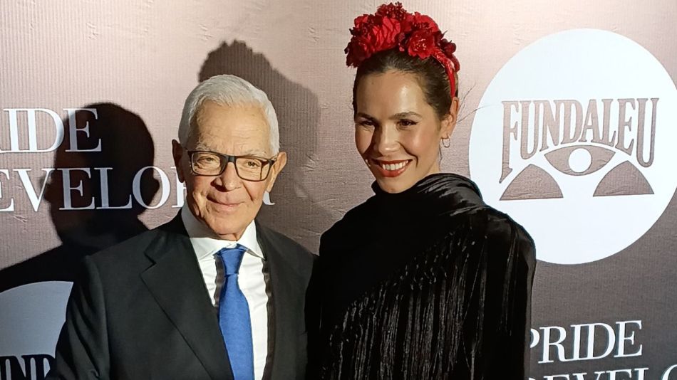 Elina Costantini junto a Eduardo Costantini