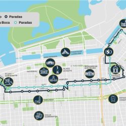 Recorrido del bus turístico.