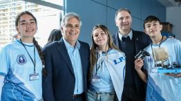 Llaryora y el ministro de Educación - pruebas PISA