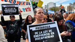Marcha deudores de billeteras virtuales y discapacidad