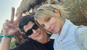 Virgina Da Cuhna y su novio Samir