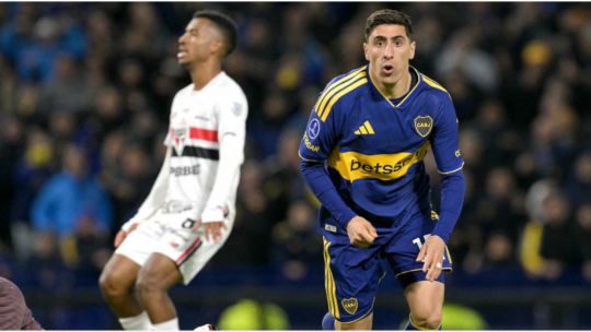 Gracias a Merentiel, Boca le gana 1-0 a São Paulo por los cuartos de la Sudamericana: seguí el partido en vivo