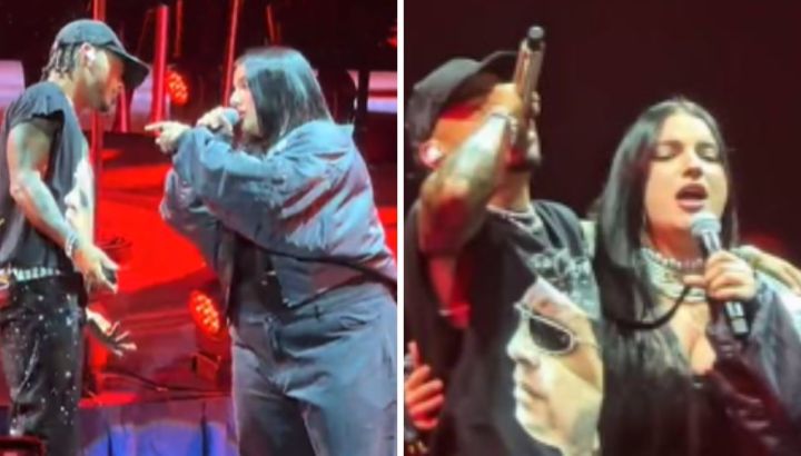 Ozuna y Luz Gaggi cantaron juntos "El farsante": "No lo puedo creer"