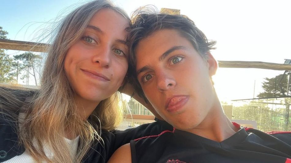 Benicio Gravier y su novia Lola