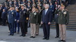 Pablo Quirno y el Ministro de Defensa, Teniente General Carlos Alberto Presti 10092026
