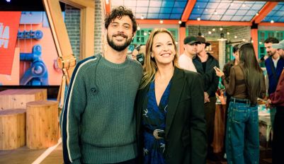 Diego Leuco y Carina Zampini en La Peña de Morfi