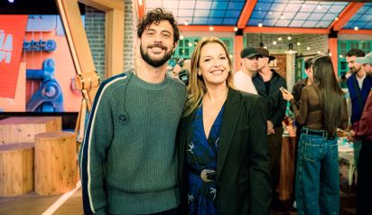 Diego Leuco y Carina Zampini en La Peña de Morfi