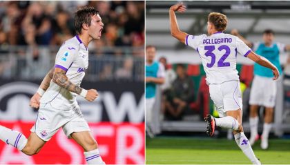 Franco Mastantuono y Mateo Pellegrino
