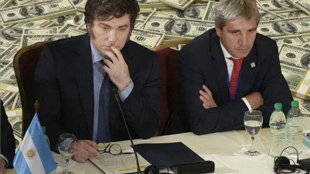 Javier Milei y Luis Caputo.