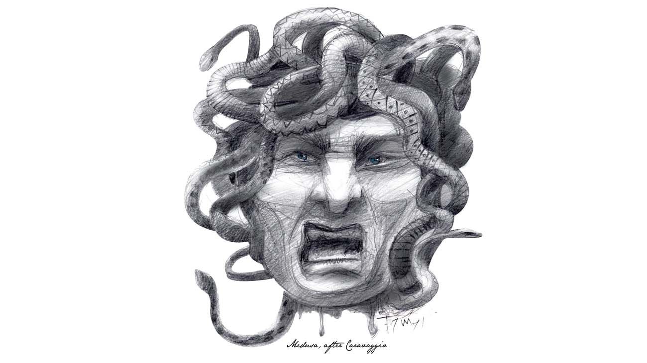 Medusa, after Caravaggio.