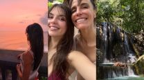 María Susini y su hija India Arana en Indonesia