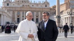 Papa León XIV y Gerardo Martínez