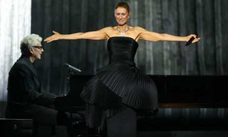 Celine Dion reapareció en París