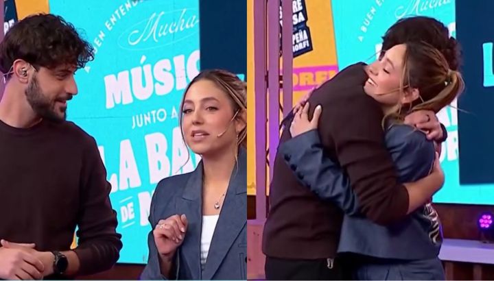 Complicidad, nervios y risas: así fue el reencuentro de Diego Leuco y Sofi Martínez como conductores de La Peña de Morfi