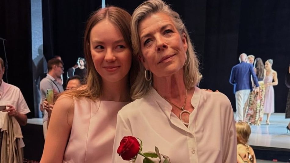 Alexandra de Hannover y Carolina de Mónaco
